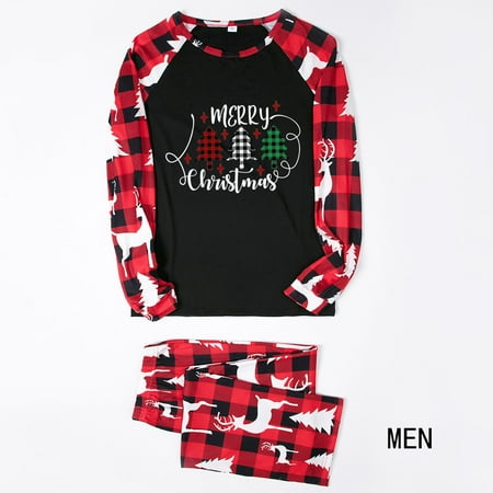 

Christmas decorations Stocking stuffers Red Matching Family Christmas Pajamas Set Christmas Pjs For Family Set Top And Long Pants Sleepwear Sets