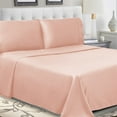 thumbnail image 2 of Superior Tierney Cotton Percale Deep Pocket Sheet Set, Twin XL, Blush, 2 of 9