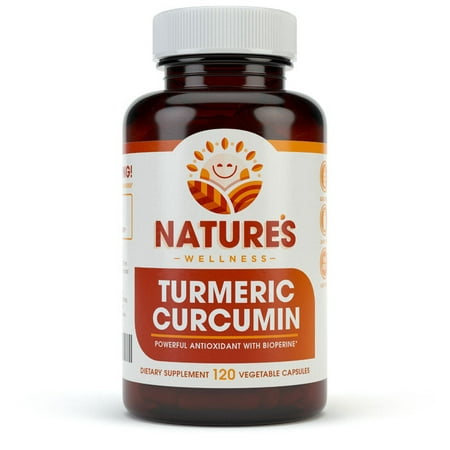 Organic Turmeric Curcumin w/ Bioperine - 120 Veg Caps | Natural Pain Relief & Joint Support Supplement | Highest Potency with 95% Standardized Curcuminoids | Non-Gmo | Gluten (Best Time To Take Turmeric Supplement)