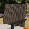 thumbnail image 4 of Sophia & William Set of 4 Patio Wicker Rattan Dining Chairs with Beige Cushion, 4 of 8