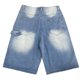 thumbnail image 4 of WILLBEST Pantalones Cortos de Pierna Ancha para Hombre, Estilo Europeo, Holgados E Informales, con Bolsillos de Calle y Vaqueros de Estilo Hip Hop., 4 of 7