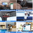 thumbnail image 5 of Soporte para teléfono de coche, espejo retrovisor multifuncional para salpicadero con abrazadera de resorte ajustable de 360°, apto para smartphones de 3 a 7 pulgadas., 5 of 5