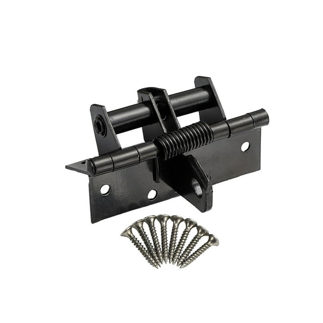 Self Closing Spring Door Hinge Automatic Close for Kitchen Bathroom Cabinets Black