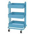 thumbnail image 1 of Early Childhood Resources ELR-20701-TQ 3-Tier Utility Rolling Cart, Turquoise, 1 of 1