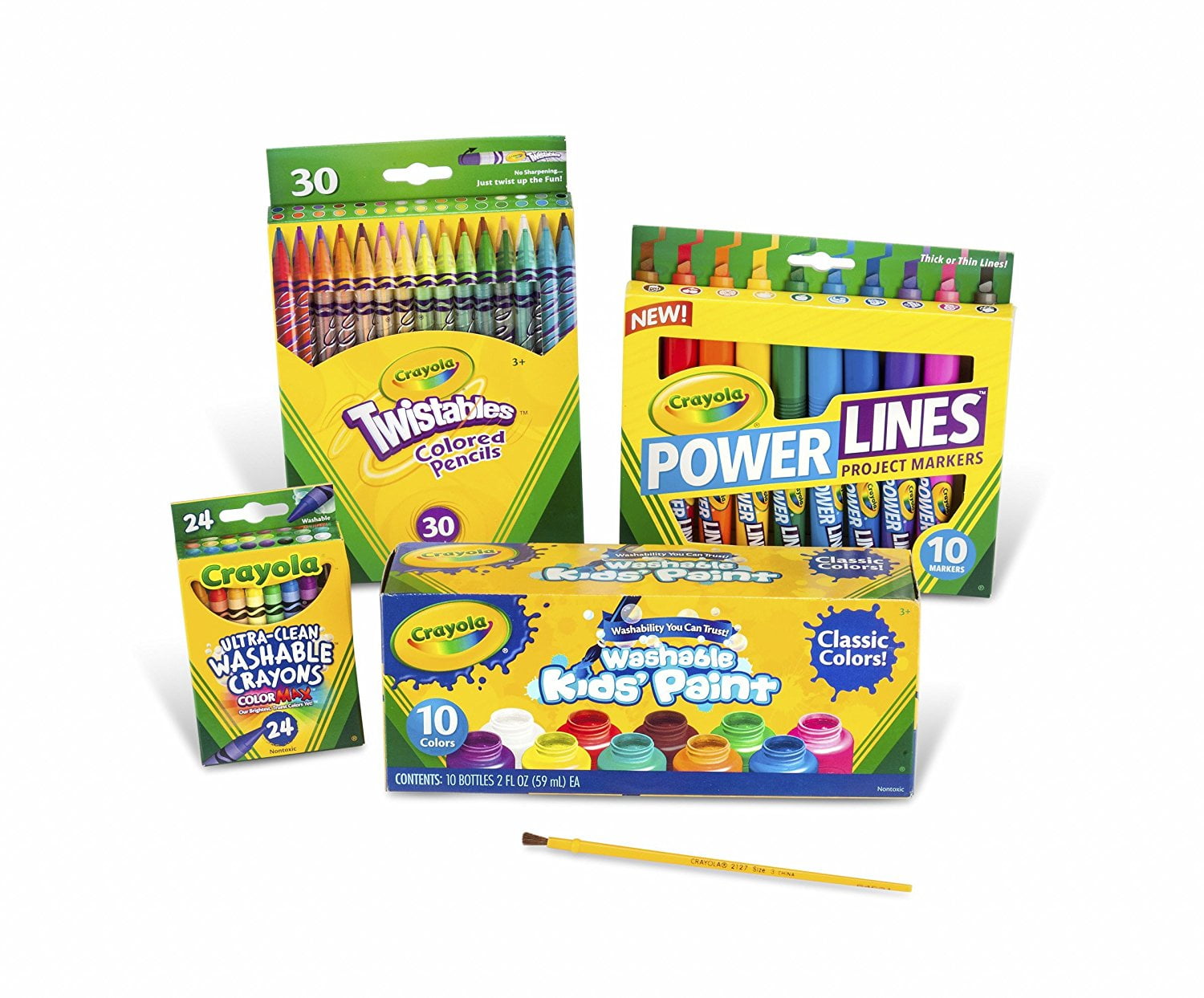Crayola Marker Crayon And Paint School Pack, Includes 10 Count Crayola
