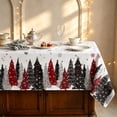 thumbnail image 5 of Antqov Christmas Table Cloth 55x70" Rectangle Winter Holiday Christmas Tablecloth Waterproof Table Cover for Party Picnic Dinner Home Decor, 5 of 6