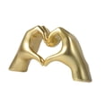 thumbnail image 4 of Escultura de mano de corazón, figura de gesto, regalo de cumpleaños, novedad, adorno de escritorio, estatua de de amor para Festival, dormitorio Oro, 4 of 8