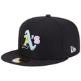 thumbnail image 3 of Men's New Era Black Oakland Athletics Multi-Color Pack 59FIFTY Fitted Hat, 3 of 5