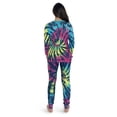 thumbnail image 3 of #followme Tie Dye 2 Piece Jogger Thermal Pajama Set for Women 6862-10575-XXL (Tie Dye Blue Brights, XX-Large), 3 of 3