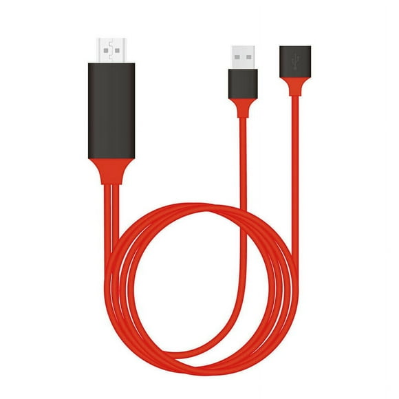 Lightning to HDMI Cable Adapter Compatible with Charge Port Connector to Monitor Support Android 5.0 and Above,iOS 8 and Above