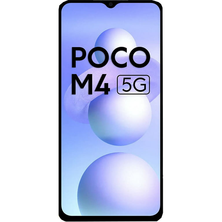 Xiaomi Poco M4 (5G) Dual-SIM 128GB ROM + 6GB RAM (Only GSM  No CDMA)  Factory Unlocked 5G Smartphone (Power Black) - International Version 