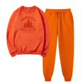 thumbnail image 1 of Puntoco Conjunto deportivo de pantalones deportivos informales con cuello redondo y sólido para mujer Puntoco Puntoco-8403, 1 of 3