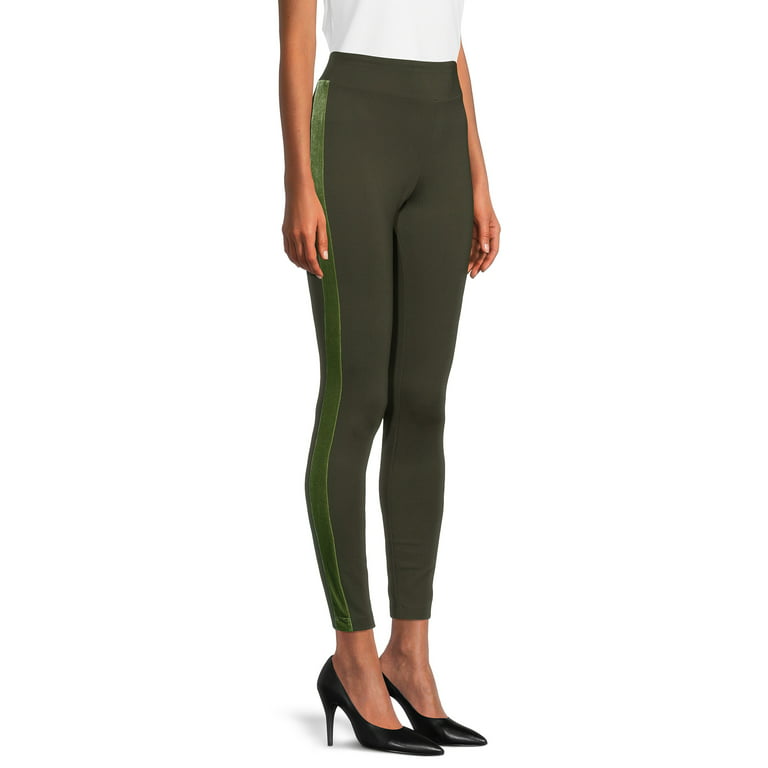 Time and Tru Size 3XL 22 Dark Green Velvet Leggings at  Women's  Clothing store