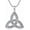 C-Silver, variant on Celtic Necklace for men Sterling Silver Celtic Knot Triquetra Triangle Trinity Necklace Gift for Men
