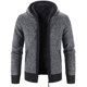 thumbnail image 1 of Yynuda Suéter de punto con forro polar y capucha gruesa para hombre de invierno, 1 of 2