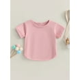 thumbnail image 2 of Bagilaanoe Toddler Boy Girls T-Shirt Casual Loose Short Sleeve Tees 6M 12M 18M 24M 3T Kids Summer Clothes, 2 of 9