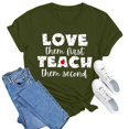 thumbnail image 4 of Graphic Tees for Women's T-Shirts for Everyday Comfort Graphic Tee Short Sleeve Tennis Top for Women'summer Green L, 4 of 6
