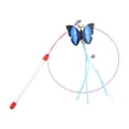 thumbnail image 2 of Retractable Cat Wand Toy Feather Teaser Stick Telescopic Interactive Exercise Toy Hunting Simulation Durable Handle, For Indoor Cats Play Training Bonding Stress Relief And Exercise, 2 of 6
