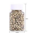 thumbnail image 3 of 1000 cuentas de silicona forradas en botella para extensiones de cabello con plumas (1000 unidades en beige), 3 of 3