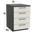 thumbnail image 4 of Blackstone Built-In Outdoor Kitchen 24" 4-Drawer Cabinet Module, 4 of 11