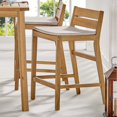 thumbnail image 7 of Riverlake Outdoor Patio Ash Wood Bar Stool in Natural Taupe, 7 of 7