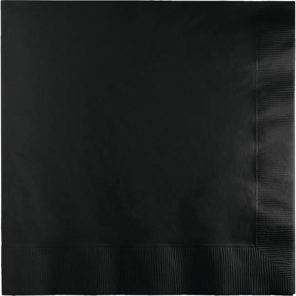 Hoffmaster Group 523260 Lunch Napkins, Black - 20 per Case - Case of 12