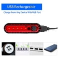 thumbnail image 4 of AMERTEER 8Pack USB Rechargeable LED Bike Tail Light Front Headlight and Rear Bicycle Light for Road Cycling, 4 of 7