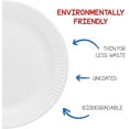 thumbnail image 4 of shiyou-Products Paper Plates - Uncoated White Plate - Use for Foodware, Events, Activities, Crafts Projects and More - Environmentally Friendly - Recyclable and Disposable - 6-Inches - 200 Pack, 4 of 4