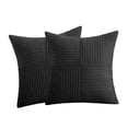 thumbnail image 6 of Sofa Pillow Covers, Decor for Living Room, Cozy Home Decor, Square Pillow Covers, 2Pc 18X18 Inch Corduroy Modern Solid Color Throw Pillow Set, Soft Striped Pillow Covers, Home, 6 of 7