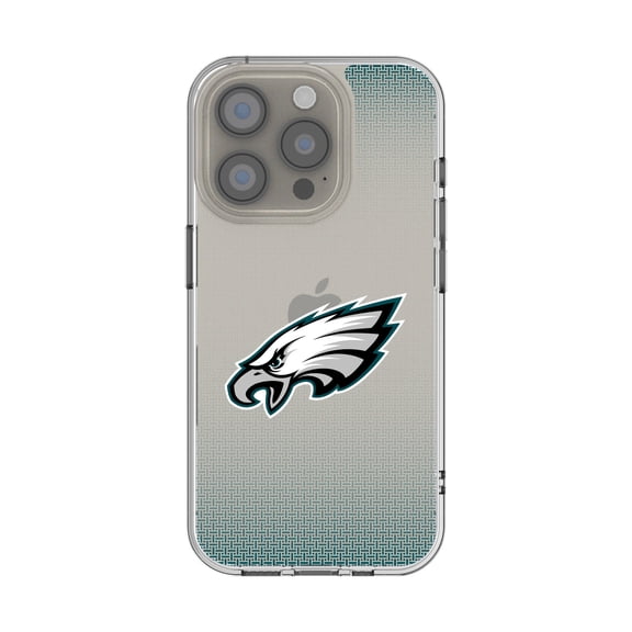 Philadelphia Eagles Linen Logo iPhone Clear Case