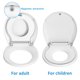 thumbnail image 4 of Asiento Redondo para Inodoro con Asiento de Entrenamiento para Niños Pequeños Incorporado Potty, Cierre Lento y Magnético, 4 of 9