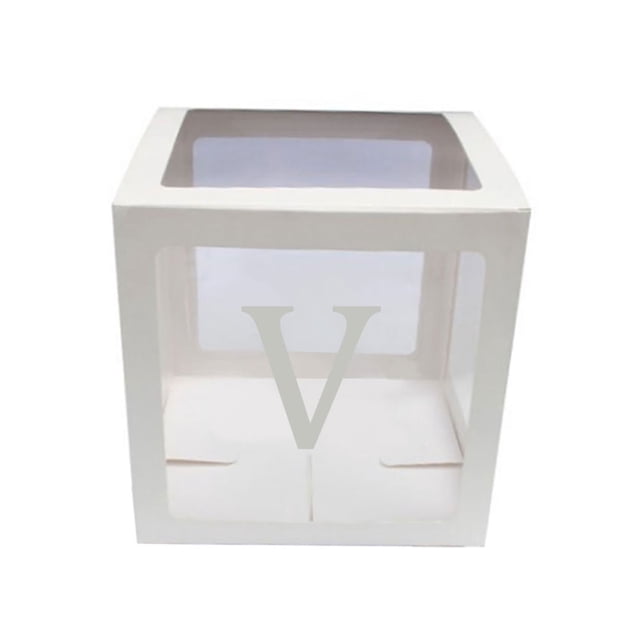 Caja de almacenamiento transparente Almacenamiento de alimentos Fiesta Sorpresa Decoración de la boda Caja de regalo Suministros para niños