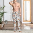 thumbnail image 5 of Mens Pajama Pants - Soft Sleep & Lounge Pants for Men, colorful circles print Cuteness Casual PJ Bottoms Pants with Pockets, 5 of 5
