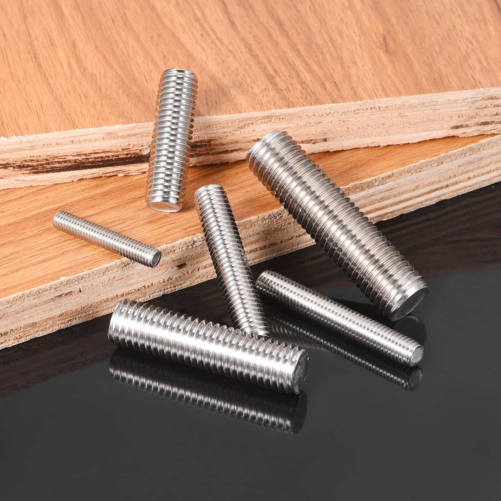 M12x190mm Fully Threaded Rod, 2Pcs 316 Stainless Steel 1.75 Pitch Threaded Screw