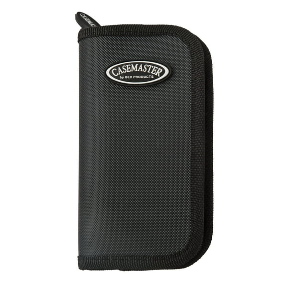 Casemaster Deluxe Nylon Dart Case, Holds 6 Darts and Accessories, Black