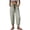 FY81_Green, variant on Womens Striped Barrel Pants Comfy Drawstring Ankle Pant Summer Beach Vacation Lounge Trousers with Pockets Black XL