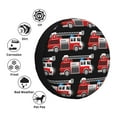thumbnail image 4 of Kdxio Spare Tire Cover for RV Trailer, Waterproof Wheel Cover,Camper Spare Tire Cover Fit for Rv SUV Truck Travel Trailer 16 inch-Fire and Rescue Truck, 4 of 8