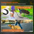 thumbnail image 4 of Correa elástica para pasear perros, 5,6 pies, resistente, con 2 asas de control y cinturón de seguridad para el automóvil, correa reflectante para entrenamiento de mascotas, correa de, 4 of 8