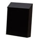thumbnail image 4 of Buzón con cerradura para montaje en pared, soporte para periódicos, buzón para colgar en la pared, para puerta, porche, hogar, oficina, decoración al negro, 4 of 8
