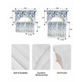 thumbnail image 5 of Navy Blue Eucalyptus Leaves Swag Curtains for Living Room/Bedroom Windows, Retro Country Leaf Botanical Kitchen Curtains and Valances Set 36 Inch Length, Light Filtering Swags Valance Curtain Panels, 5 of 5