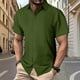 thumbnail image 1 of pstuiky camisetas camisas para hombre, Camisa informal de manga corta con botones y cuello de color liso para hombre camisas casuales para hombre m, 1 of 6