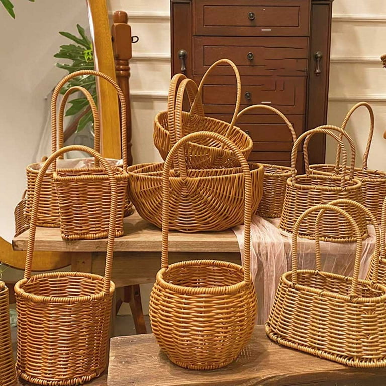 Handmade Basket Decoration Home Flower Basket - China Storage