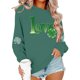 thumbnail image 5 of Mujeres de Manga Larga Tops Casual Navidad Impresión Sudadera Cuello Redondo Suéter con Capucha Festivo Vacaciones Invierno Acogedor, 5 of 6