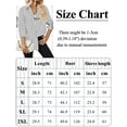 thumbnail image 7 of FEOYA Women's Button Down Shirts Long Sleeve Dress Shirt Striped Shirt Office Work Blouse Casual Fashion Tops S, 7 of 7