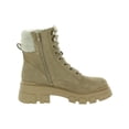 thumbnail image 2 of Marc Fisher Aboli Women's Suede Faux Fur Trim Lug Sole Booties, 2 of 3