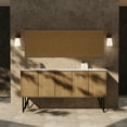 thumbnail image 2 of Lancy 72 in W Rustic Acacia Double Bath Vanity, Cultured Marble Top and Faucet Set, 2 of 10