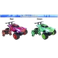 thumbnail image 4 of RC Remote Control Car w/ Steam Jet Exhaust LED Light Up - AWD 2.4GHZ Fast Truck - LED Decal Light Up Race Car Toy & Remote Fog Mist Car - RED, 4 of 10