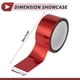 thumbnail image 4 of Cinta de rayas Unique Bargains 45mmx50m Malla de rombos Calcomanías de rayas para coches, motocicletas y barcos, rayas de carreras, pegatinas DIY Rojo láser 1 pieza, 4 of 7