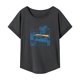 thumbnail image 1 of Camiseta de mujer de verano suave cuello redondo disfraz camisa de cuello redondo para mochilero M, 1 of 7