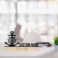 thumbnail image 2 of Handmadetneonsign Sailor Metal Nameplate, Sailor Desk Nameplate, Sailor Desk Name Plate Decor, 2 of 5